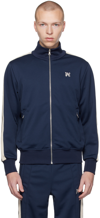 PALM ANGELS NAVY MONOGRAM JACKET