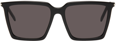 Saint Laurent Black Sl 474 Sunglasses In 001 Black