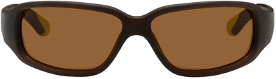 Bonnie Clyde Brown Best Friend Sunglasses In Brown/brown