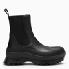 Stella Mccartney Trace Faux-leather Ankle Boots In Black
