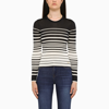 Valentino Striped Long-sleeved Jumper In Print