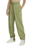 Nike Sportswear Phoenix High Waist Fleece Sweatpants In Alligator/ Sail