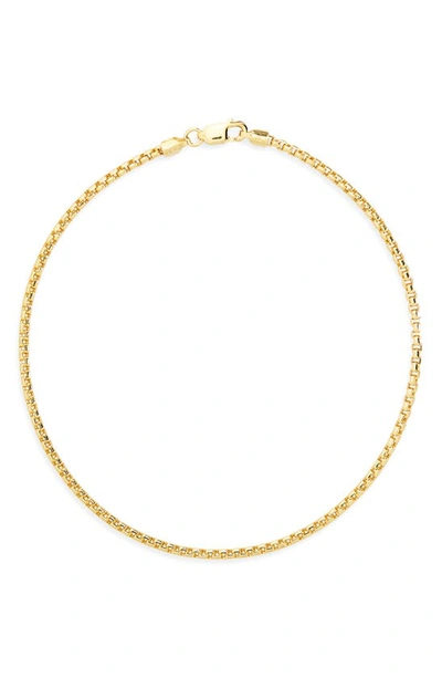 Bony Levy 14k Gold Box Chain Bracelet In 14k Yellow Gold