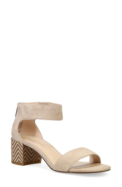 Pelle Moda Ankle Strap Sandal In Mushroom