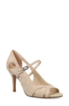 Pelle Moda Rosita Peep Toe Pump In Mushroom