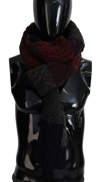 Dolce & Gabbana Multicolor Knitted  Neck Wrap Shawl Scarf In Multicolor