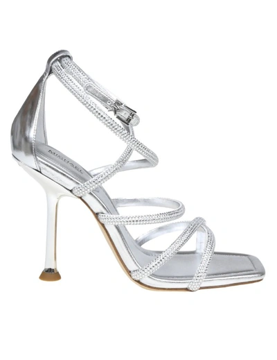 Michael Kors Imani Strappy Sandal In Silver