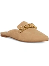 STEVE MADDEN FAINE WOMENS SUEDE POINTED TOE MULES
