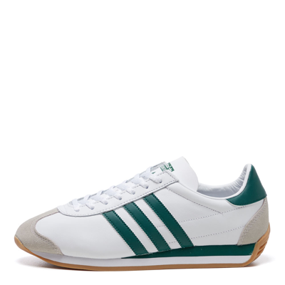 Adidas Originals Country Og Trainers In Ftwr White/collegiate Green/ftwr White