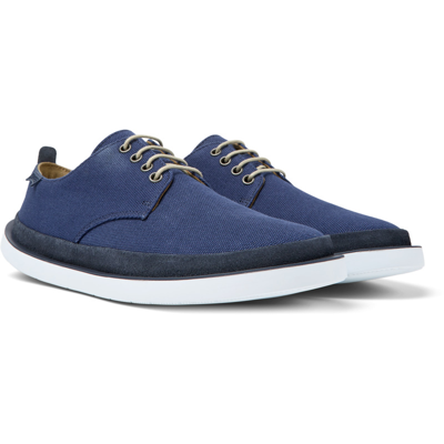 Camper Wagon Lace-up Sneakers In Blue
