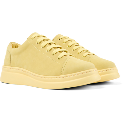 Camper Runner Up Suede Sneakers In Yellow