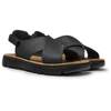 Camper Oruga Criss-cross Sandals In Black