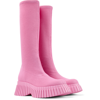 Camper Bcn Tall Sock Boot In Pink