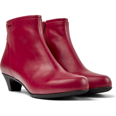 Camper Ankle Boots For Women In Red