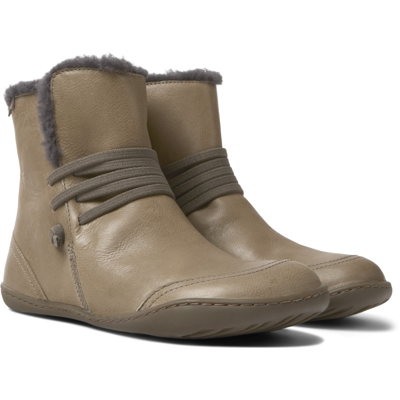 Camper Ankle Boots For Women In Brown Gray