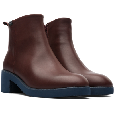 Camper Ankle Boots For Women In Burgundy