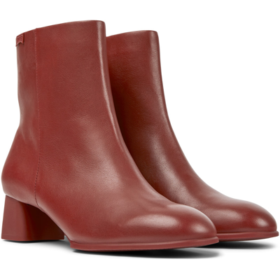 Camper Ankle Boots For Women In Burgundy