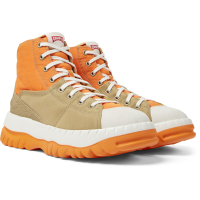 Camper Ankle Boots For Men In Orange,beige,white
