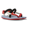 Camper Colour-blocked Touch Strap Sandals In Red,white,black
