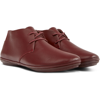 Camper Ankle Boots Women  Right- Burgundy In Burgundy