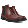 Camper Ankle Boots For Women In Burgundy