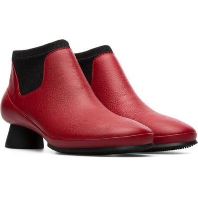 Camper Ankle Boots For Women In Red,black