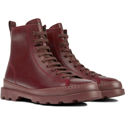 Camper Ankle Boots For Women In Burgundy