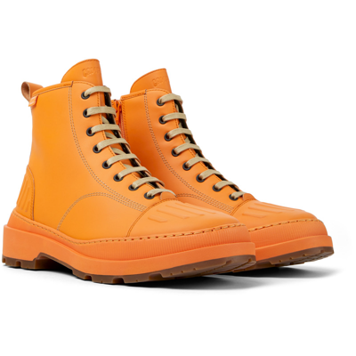 Camper Ankle Boots For Men In Orange