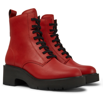 Camper Boots For Women In Red