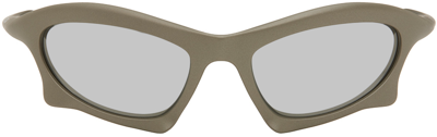 Balenciaga Gray Bat Sunglasses In Silver