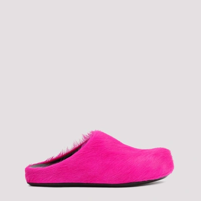 Marni Pink Fussbett Sabot Slip-on Loafers