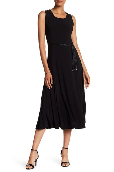 Nina Leonard Sleeveless Dress In Black