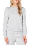 Rachel Rachel Roy Ella Puff Shoulder Pullover Sweatshirt In Heather Grey