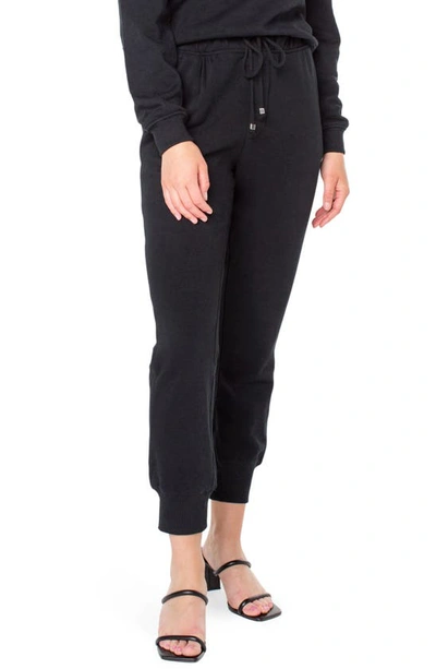 Rachel Rachel Roy Hazel Crop Drawstring Joggers In Jet Black