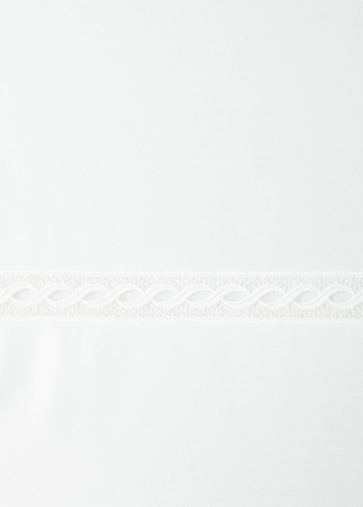 Sferra Millesimo Queen Sateen Flat Sheet In Ivory