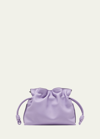 Loewe Flamenco Mini Leather Clutch Bag In Lavender