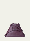 Akris Ai Medium Calf Leather Shoulder Bag In Burgundy