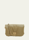 Loewe Goya Puffer Mini Bag In Clay Green