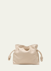 Loewe Flamenco Mini Napa Drawstring Clutch Bag In Angora