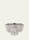 Visual Comfort Signature Jacqueline Flush Mount By Aerin In White And Silver