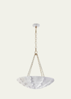 Visual Comfort Signature Benit Medium Sculpted Chandelier By Aerin In White