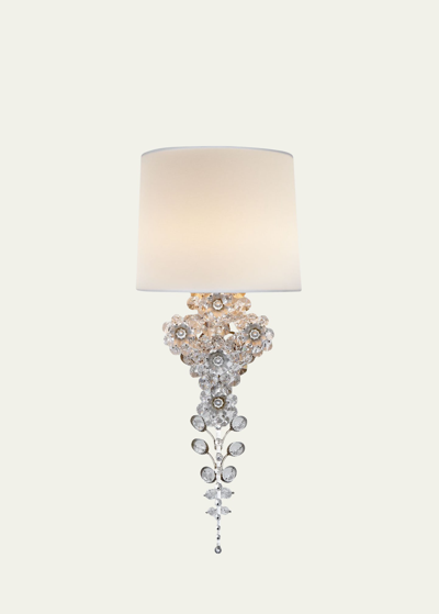 Visual Comfort Signature Claret Tail Sconce By Aerin In Burn Slv Leaf