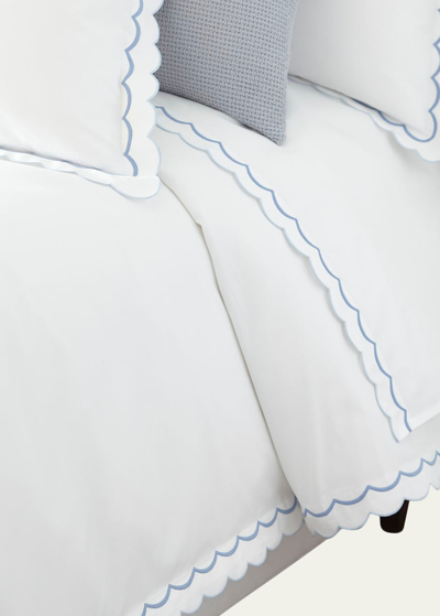 Matouk India Twin Duvet Cover In Cerulean