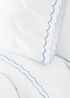 Matouk Pair Of India Standard Pillowcases In Azure