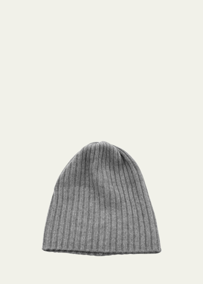 Portolano 4-ply Cashmere Slouch Beanie Hat In Cammello Scuro