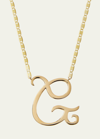 Lana 14k Malibu Initial Necklace In W