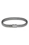 JOHN HARDY CLASSIC CHAIN BLACK RHODIUM PLATE BRACELET