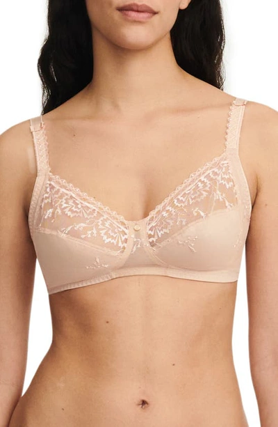 Chantelle Lingerie Every Curve Full Coverage Wireless Bra In Beige Blush-1n