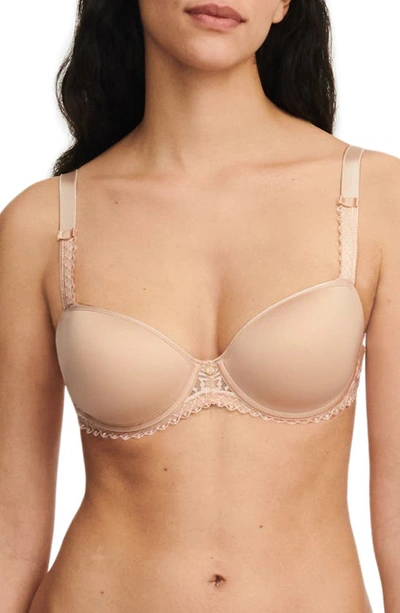 Chantelle Lingerie Every Curve Demi Underwire Bra In Beige Blush-1n