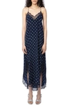 Zadig & Voltaire Ristyl Silk Dress In Marine